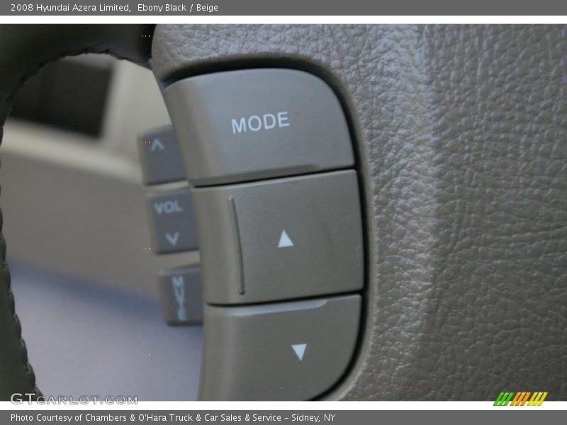 Ebony Black / Beige 2008 Hyundai Azera Limited