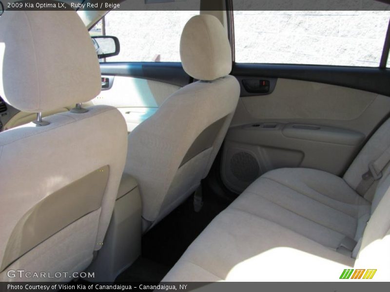 Ruby Red / Beige 2009 Kia Optima LX