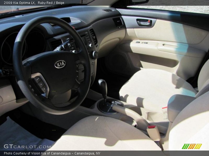 Ruby Red / Beige 2009 Kia Optima LX