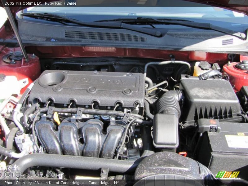 Ruby Red / Beige 2009 Kia Optima LX