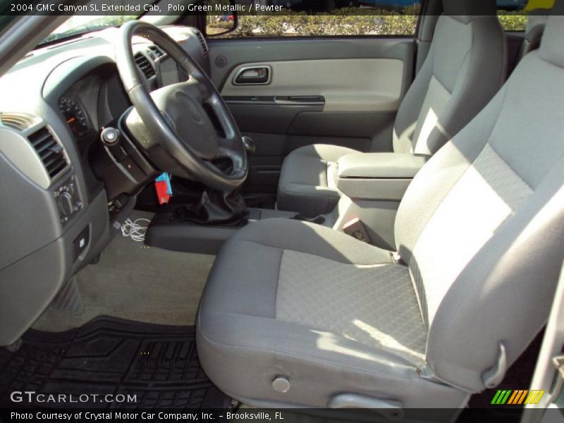 Polo Green Metallic / Pewter 2004 GMC Canyon SL Extended Cab