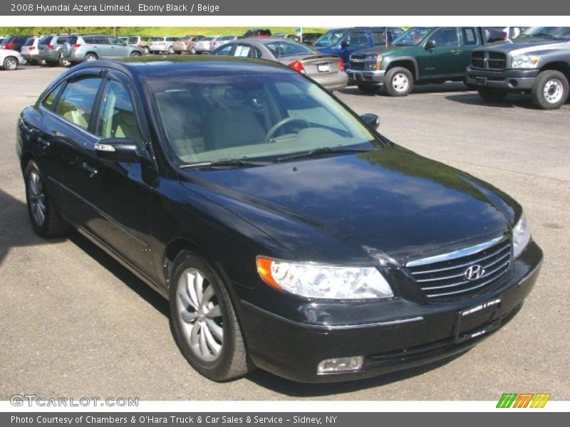 Ebony Black / Beige 2008 Hyundai Azera Limited
