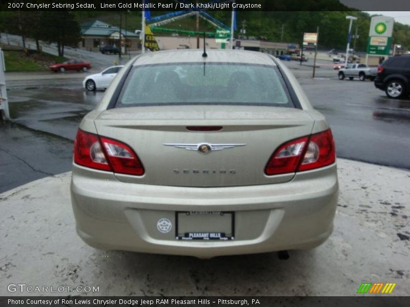 Linen Gold Metallic Pearl / Dark Khaki/Light Graystone 2007 Chrysler Sebring Sedan