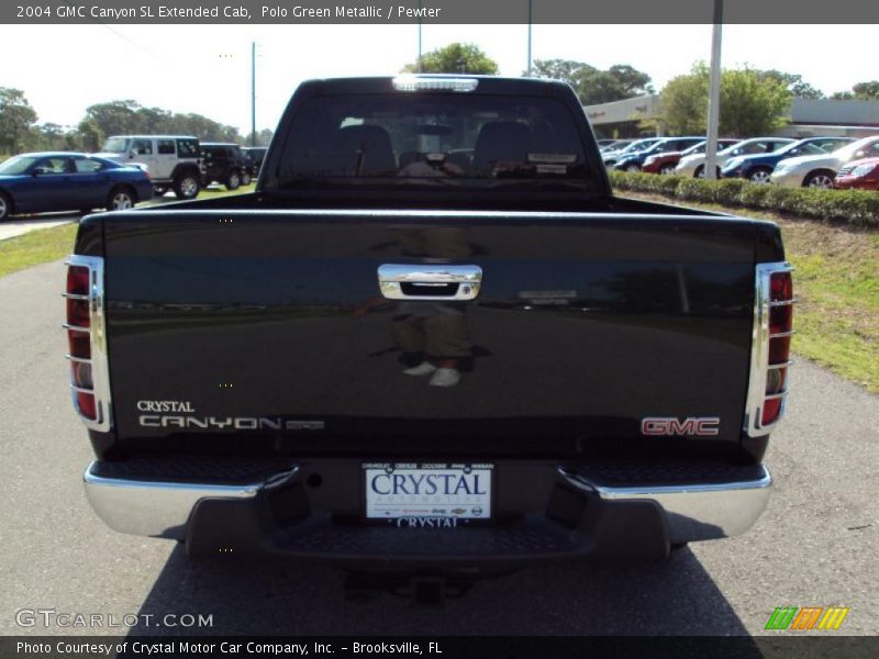 Polo Green Metallic / Pewter 2004 GMC Canyon SL Extended Cab