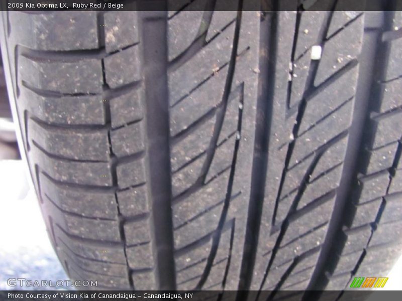 Ruby Red / Beige 2009 Kia Optima LX