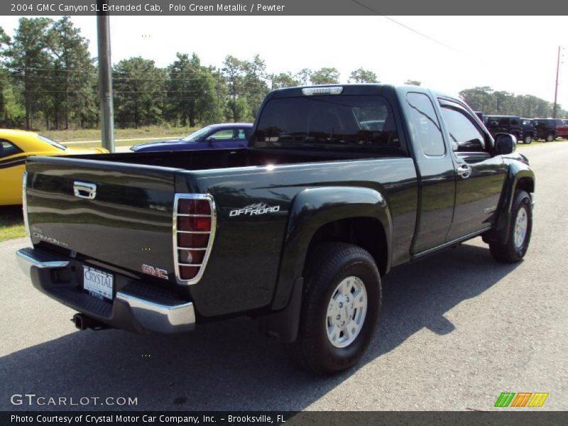 Polo Green Metallic / Pewter 2004 GMC Canyon SL Extended Cab