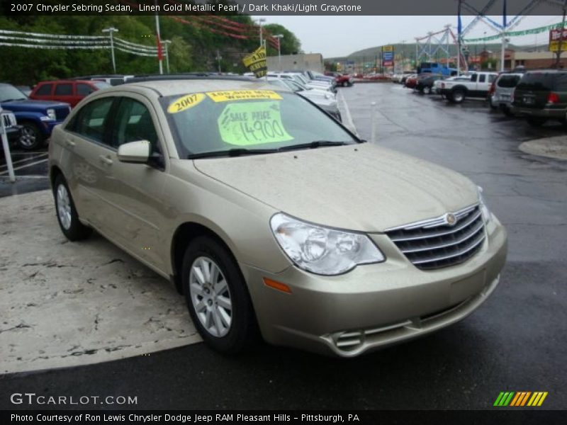 Linen Gold Metallic Pearl / Dark Khaki/Light Graystone 2007 Chrysler Sebring Sedan