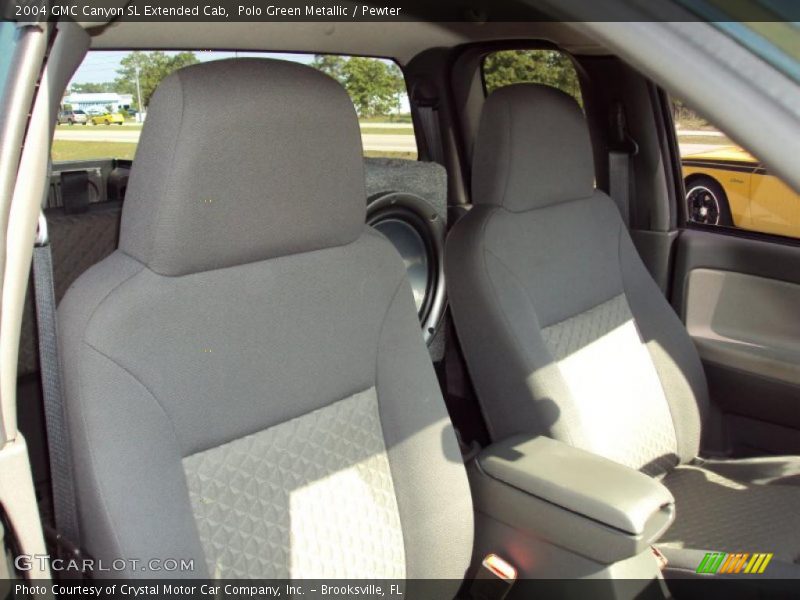 Polo Green Metallic / Pewter 2004 GMC Canyon SL Extended Cab
