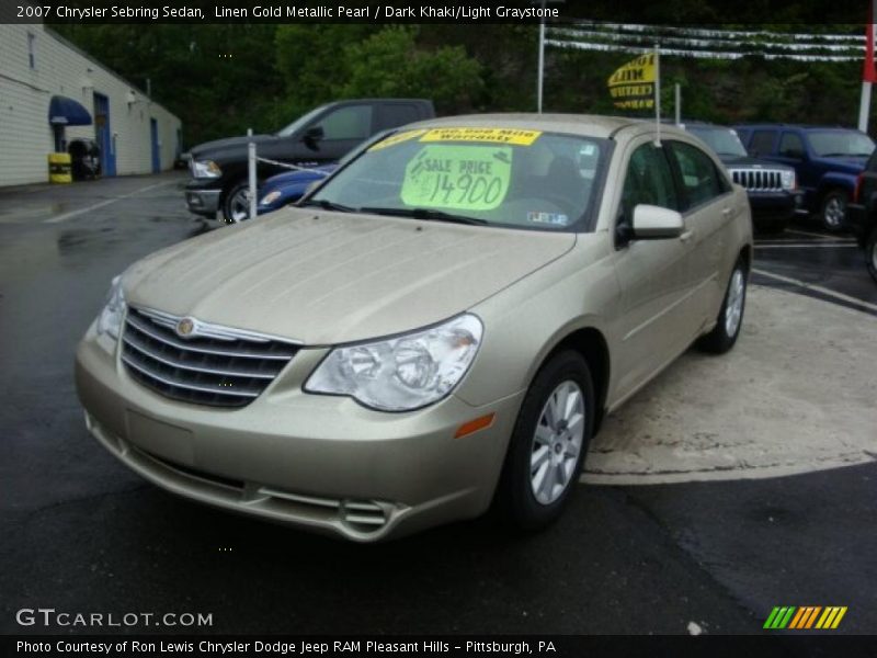 Linen Gold Metallic Pearl / Dark Khaki/Light Graystone 2007 Chrysler Sebring Sedan