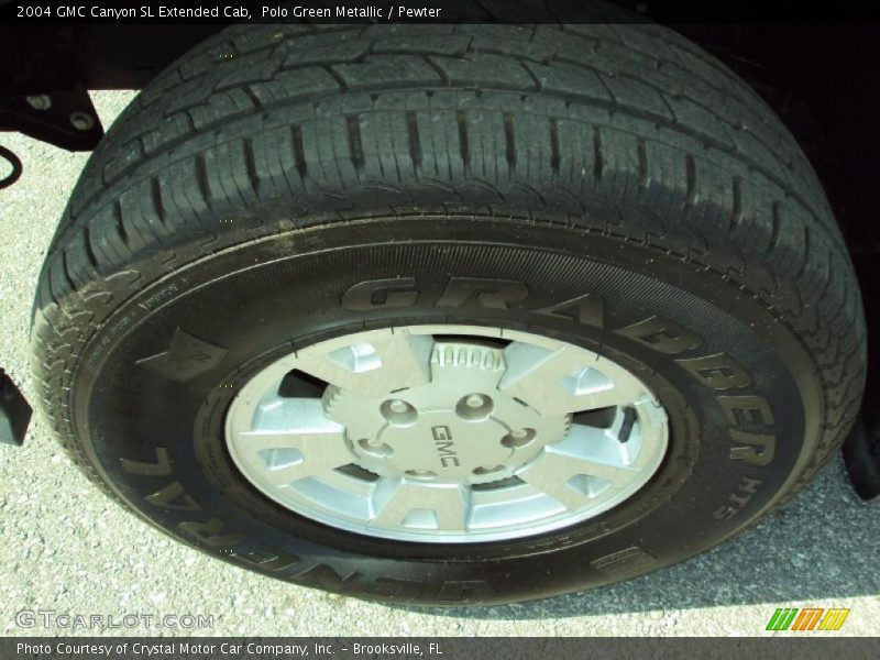 Polo Green Metallic / Pewter 2004 GMC Canyon SL Extended Cab