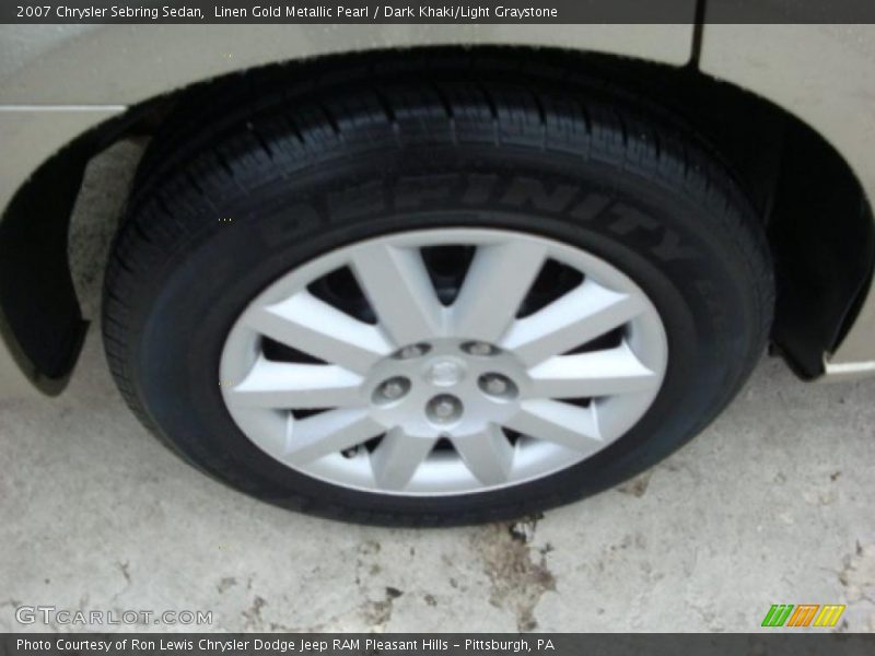 Linen Gold Metallic Pearl / Dark Khaki/Light Graystone 2007 Chrysler Sebring Sedan