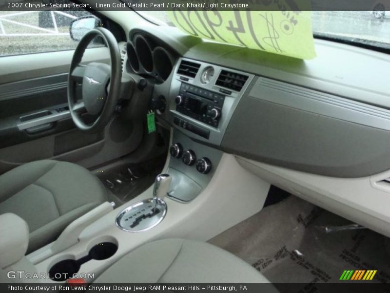 Linen Gold Metallic Pearl / Dark Khaki/Light Graystone 2007 Chrysler Sebring Sedan