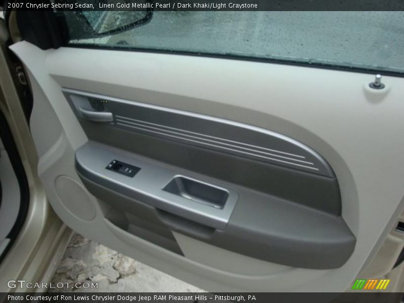 Linen Gold Metallic Pearl / Dark Khaki/Light Graystone 2007 Chrysler Sebring Sedan