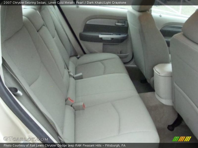 Linen Gold Metallic Pearl / Dark Khaki/Light Graystone 2007 Chrysler Sebring Sedan