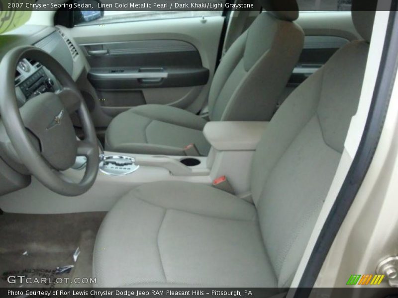 Linen Gold Metallic Pearl / Dark Khaki/Light Graystone 2007 Chrysler Sebring Sedan
