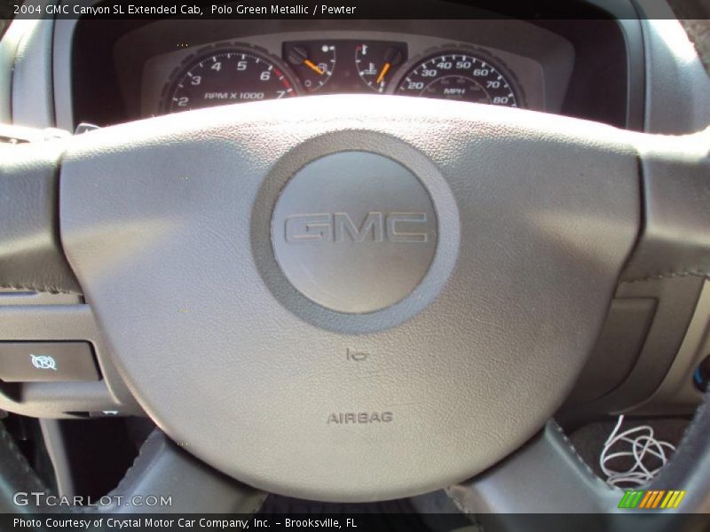 Polo Green Metallic / Pewter 2004 GMC Canyon SL Extended Cab
