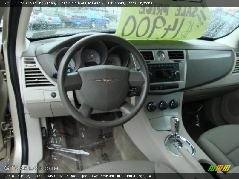 Linen Gold Metallic Pearl / Dark Khaki/Light Graystone 2007 Chrysler Sebring Sedan