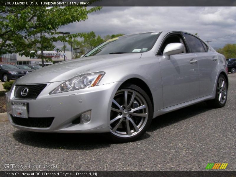Tungsten Silver Pearl / Black 2008 Lexus IS 350