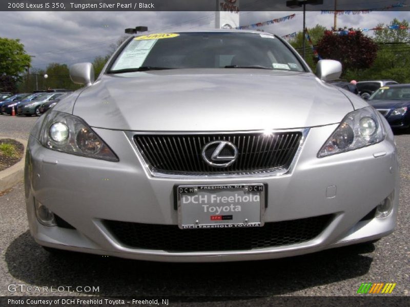 Tungsten Silver Pearl / Black 2008 Lexus IS 350