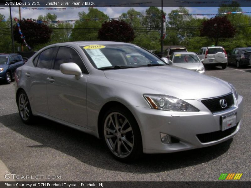 Tungsten Silver Pearl / Black 2008 Lexus IS 350