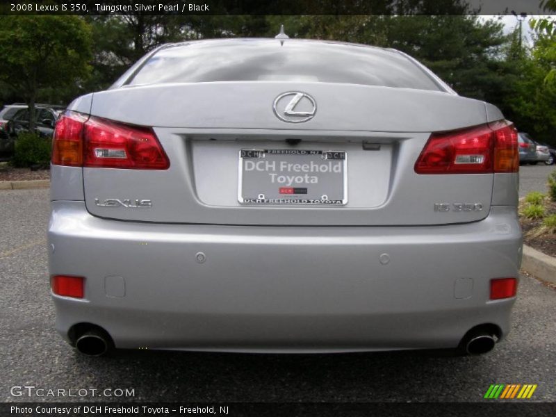 Tungsten Silver Pearl / Black 2008 Lexus IS 350