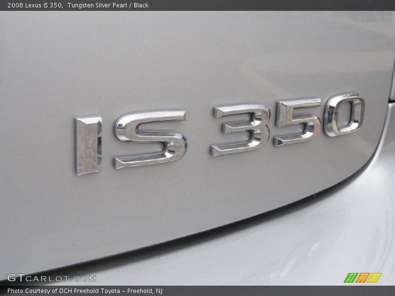 Tungsten Silver Pearl / Black 2008 Lexus IS 350