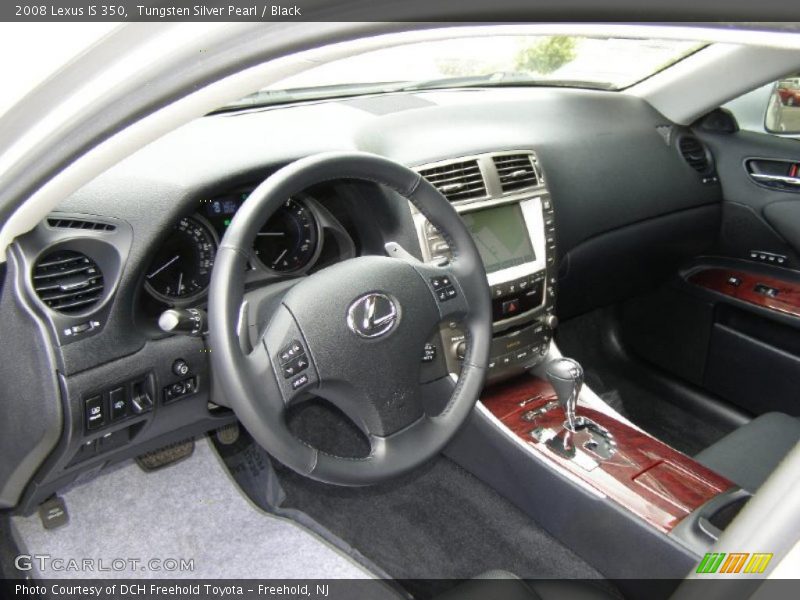Tungsten Silver Pearl / Black 2008 Lexus IS 350