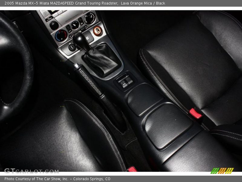 Lava Orange Mica / Black 2005 Mazda MX-5 Miata MAZDASPEED Grand Touring Roadster