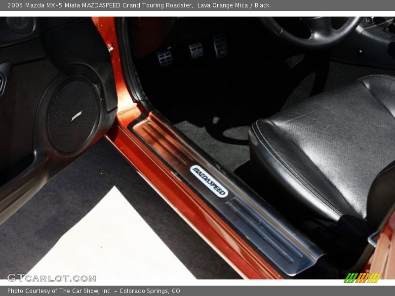 Lava Orange Mica / Black 2005 Mazda MX-5 Miata MAZDASPEED Grand Touring Roadster
