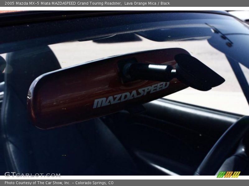 Lava Orange Mica / Black 2005 Mazda MX-5 Miata MAZDASPEED Grand Touring Roadster