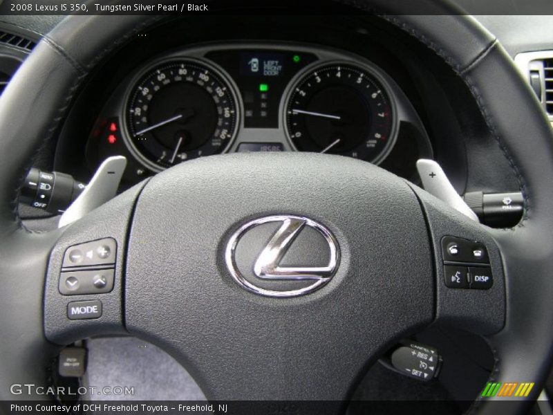 Tungsten Silver Pearl / Black 2008 Lexus IS 350