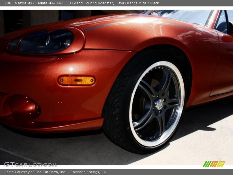 Lava Orange Mica / Black 2005 Mazda MX-5 Miata MAZDASPEED Grand Touring Roadster