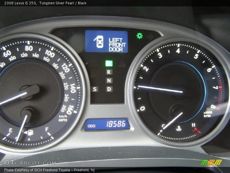 Tungsten Silver Pearl / Black 2008 Lexus IS 350