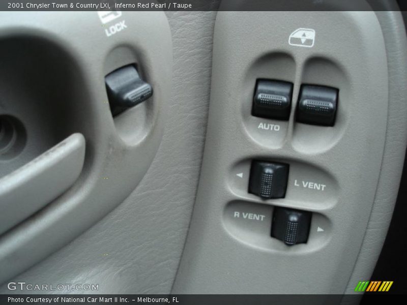 Inferno Red Pearl / Taupe 2001 Chrysler Town & Country LXi