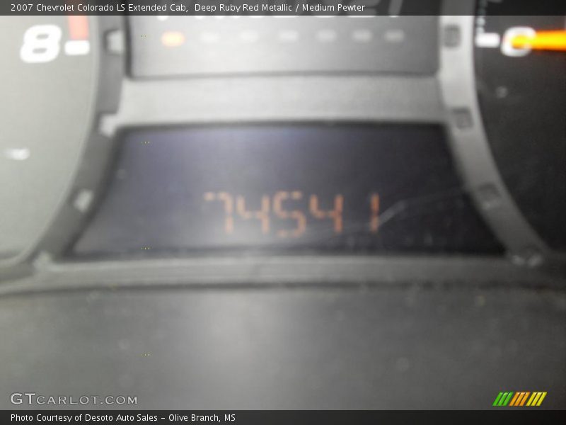 Deep Ruby Red Metallic / Medium Pewter 2007 Chevrolet Colorado LS Extended Cab
