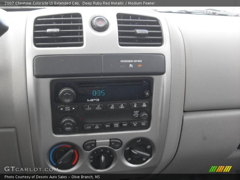 Deep Ruby Red Metallic / Medium Pewter 2007 Chevrolet Colorado LS Extended Cab