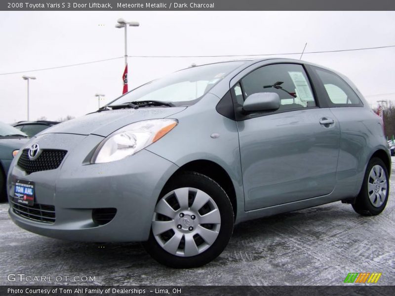 Meteorite Metallic / Dark Charcoal 2008 Toyota Yaris S 3 Door Liftback