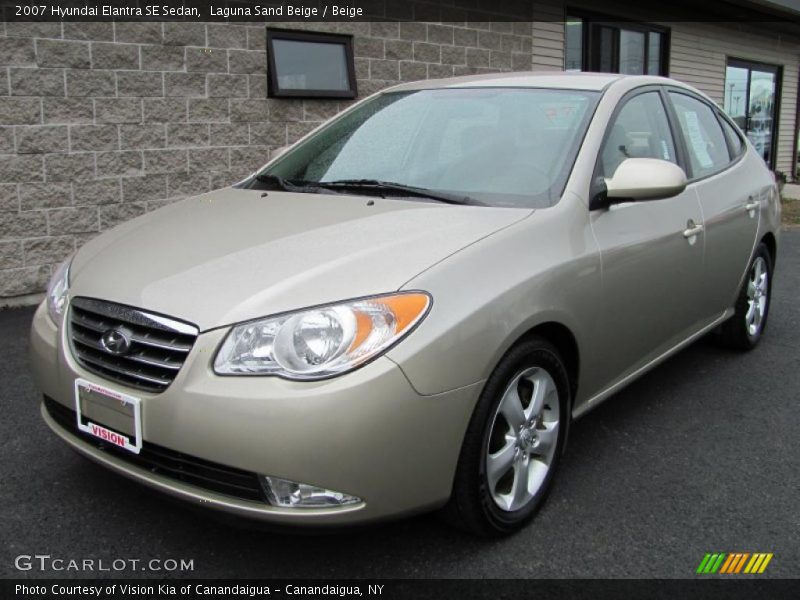 Laguna Sand Beige / Beige 2007 Hyundai Elantra SE Sedan