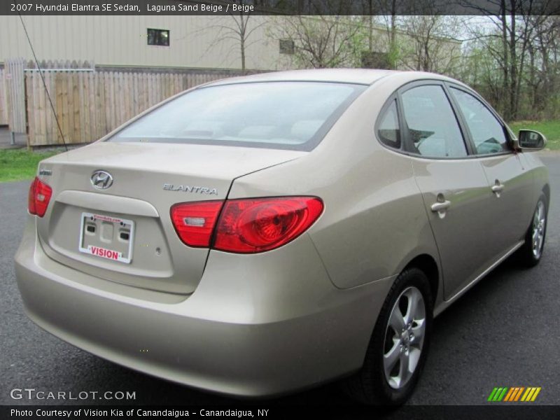 Laguna Sand Beige / Beige 2007 Hyundai Elantra SE Sedan
