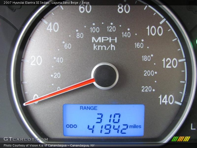 Laguna Sand Beige / Beige 2007 Hyundai Elantra SE Sedan