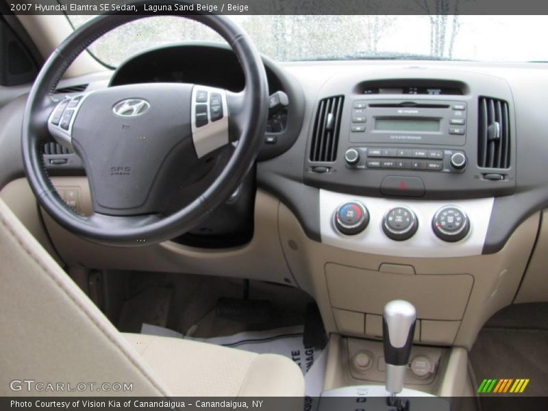 Laguna Sand Beige / Beige 2007 Hyundai Elantra SE Sedan