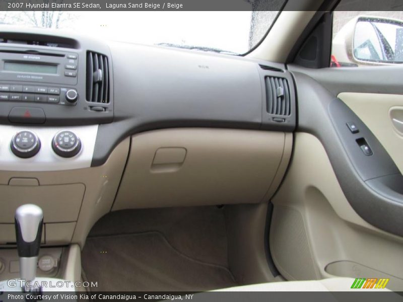 Laguna Sand Beige / Beige 2007 Hyundai Elantra SE Sedan