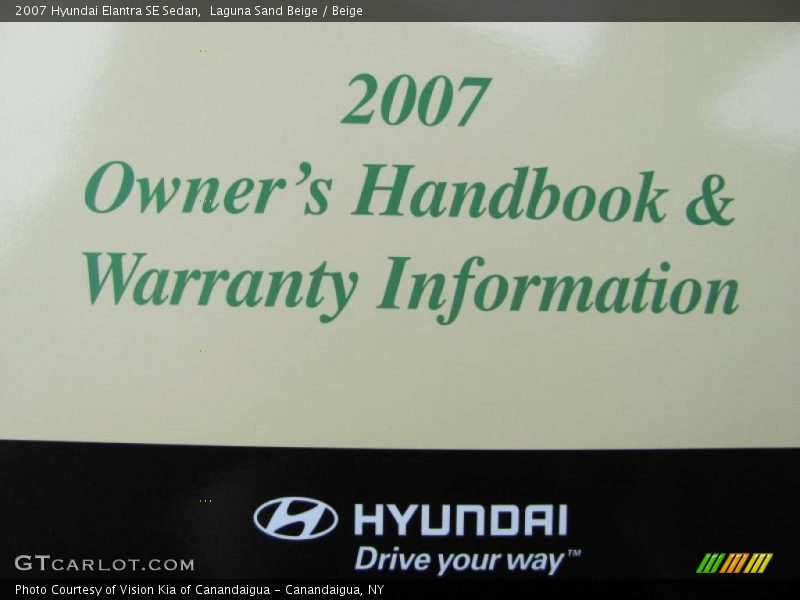 Laguna Sand Beige / Beige 2007 Hyundai Elantra SE Sedan