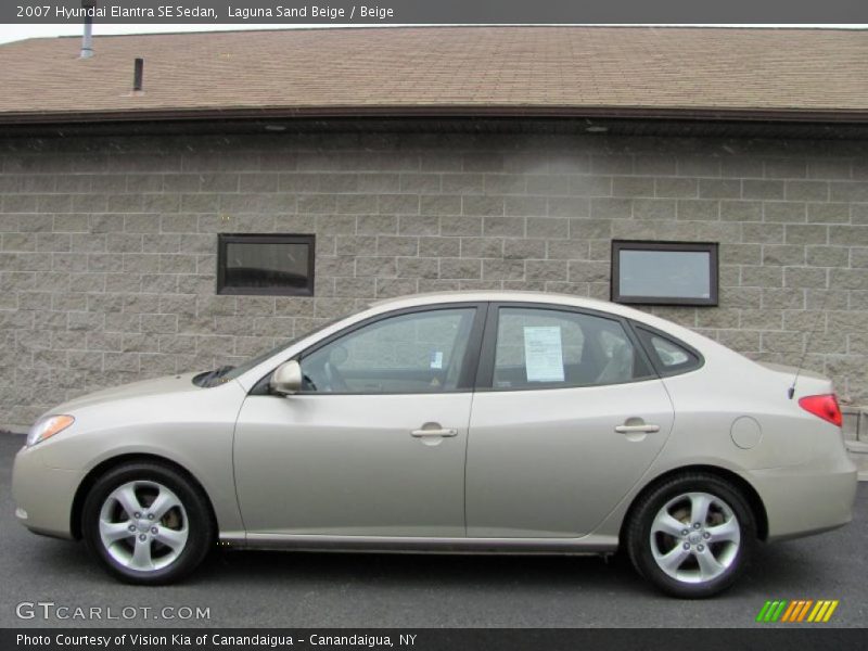 Laguna Sand Beige / Beige 2007 Hyundai Elantra SE Sedan