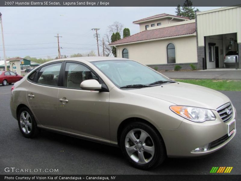 Laguna Sand Beige / Beige 2007 Hyundai Elantra SE Sedan