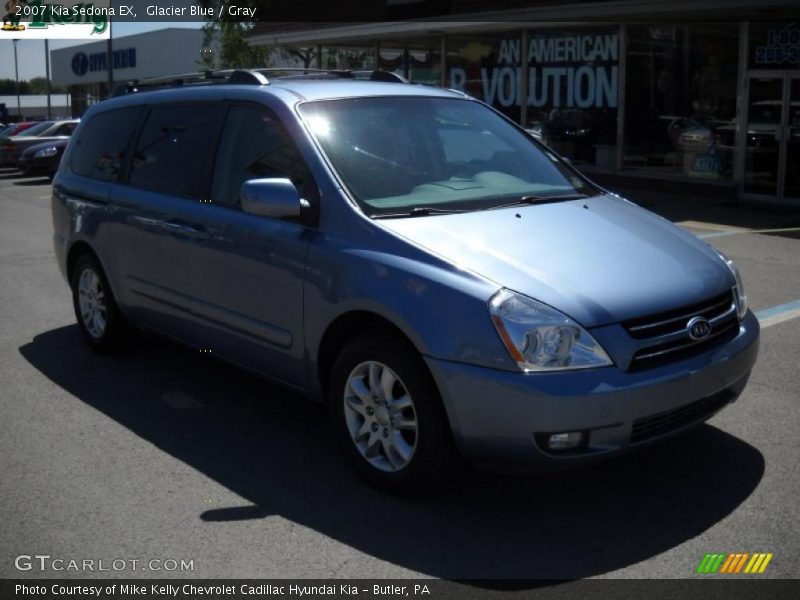 Glacier Blue / Gray 2007 Kia Sedona EX