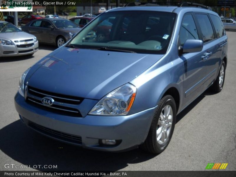 Glacier Blue / Gray 2007 Kia Sedona EX