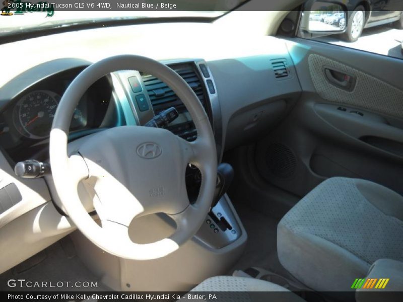 Nautical Blue / Beige 2005 Hyundai Tucson GLS V6 4WD