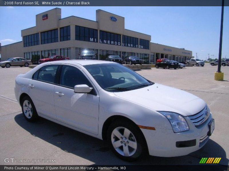 White Suede / Charcoal Black 2008 Ford Fusion SE
