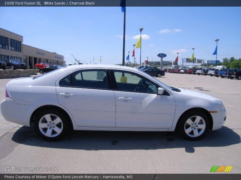 White Suede / Charcoal Black 2008 Ford Fusion SE